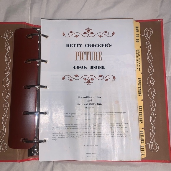 Betty Crocker's Picture Cook Book Binder 1998 Facsimile of 1950 Edition - Picture 3 of 13